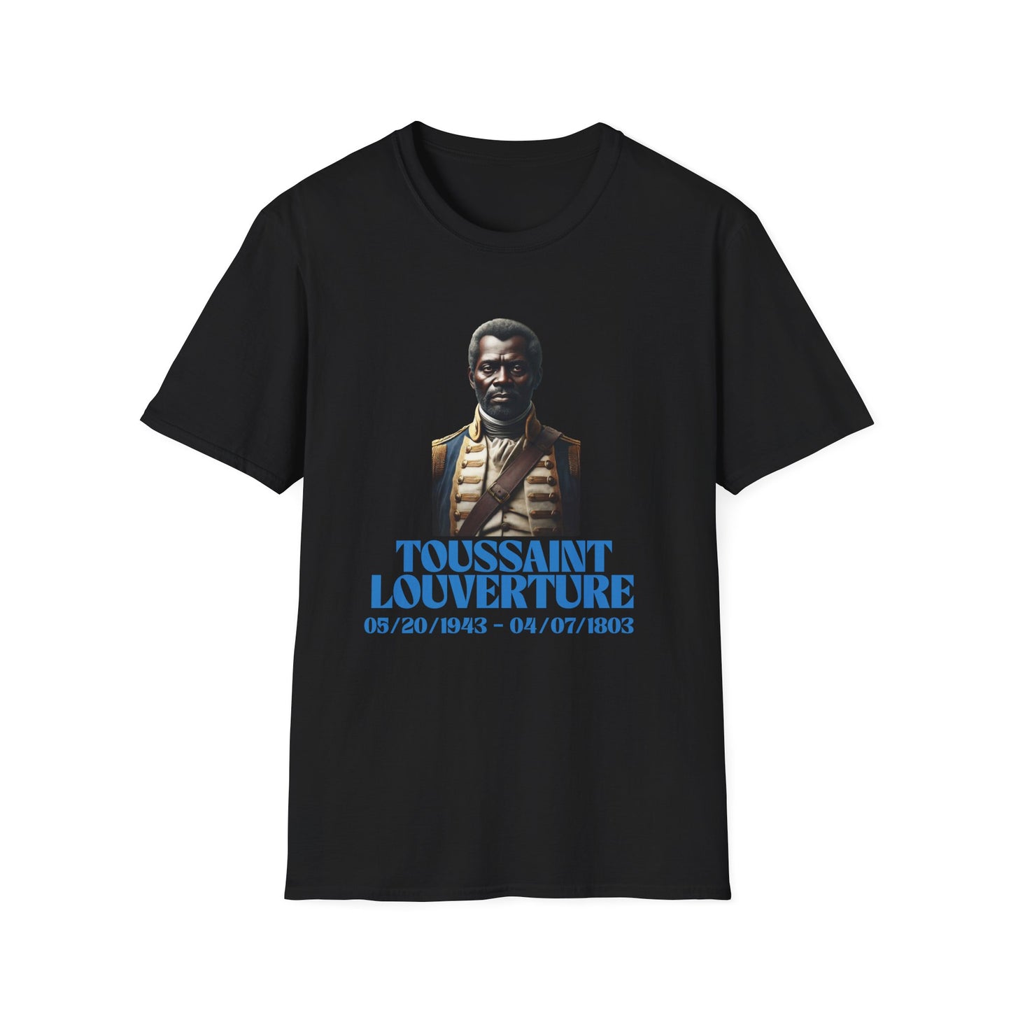 Toussaint Louverture T-shirt, Haitian History Heroes Tee, English, Machetoupatou