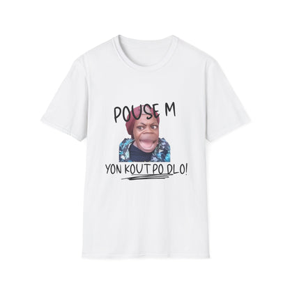 Ban Mwen yon Kout Po Dlo Model2, by Kome Senterez, Haitian TShirt, Machetoupatou