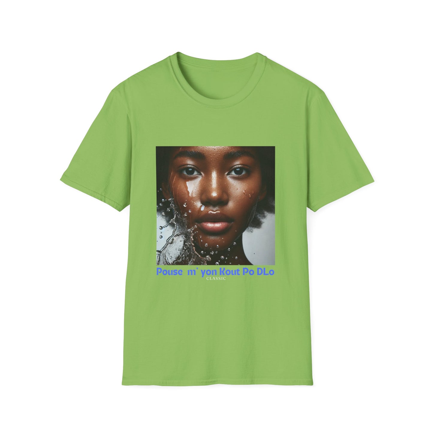 Ban Mwen yon Kout Po Dlo Model4, by Kome Senterez, Haitian TShirt, Machetoupatou