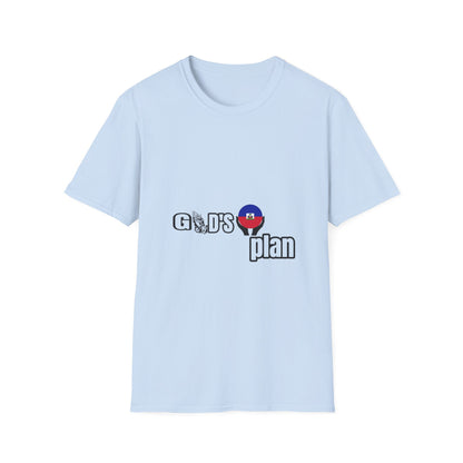 God's Plan with the Haiti Flag" t-shirts, by Mama Benie