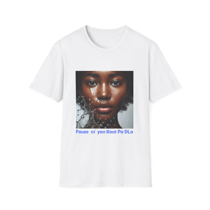 Ban Mwen yon Kout Po Dlo Model4, by Kome Senterez, Haitian TShirt, Machetoupatou