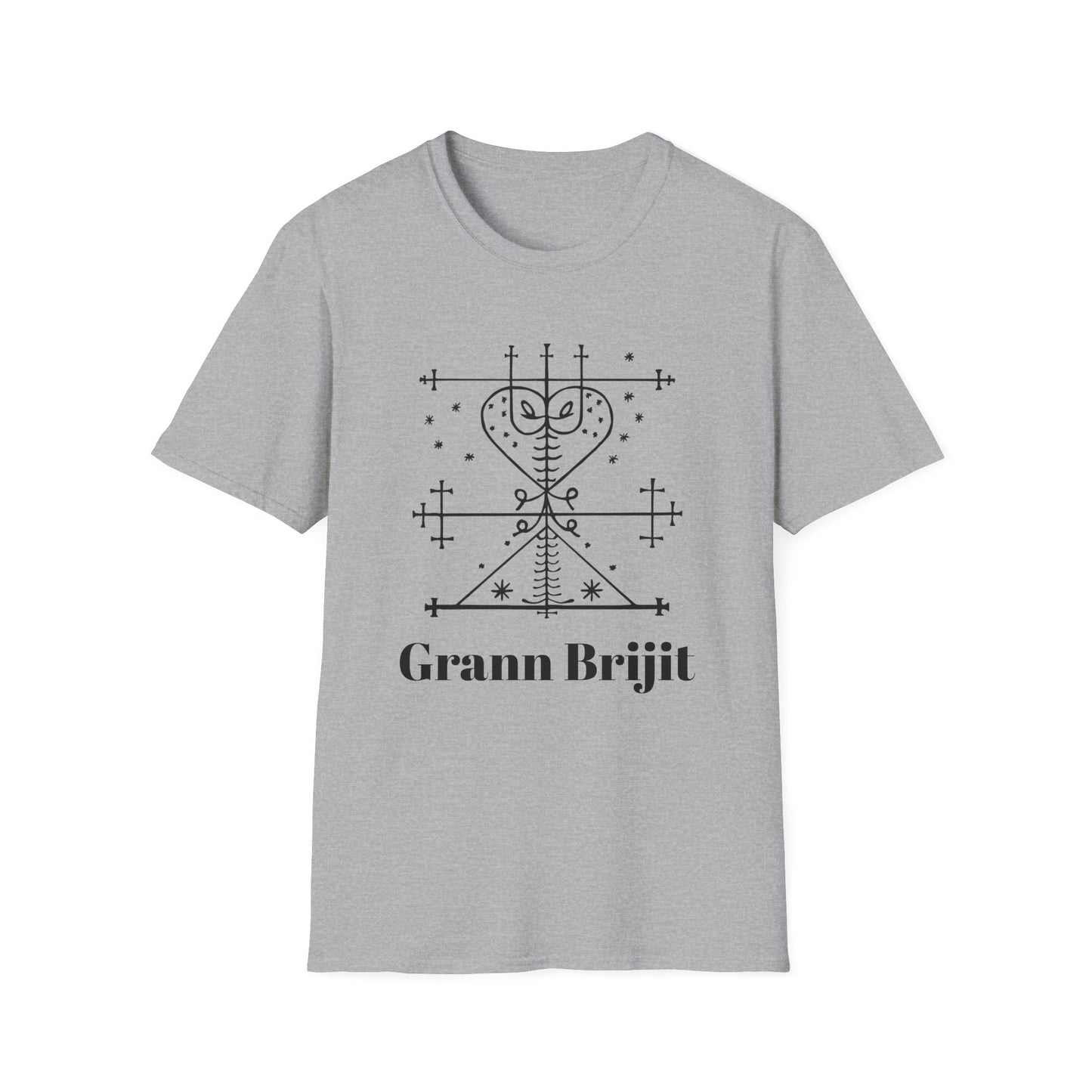 Grann Brijit Vodou Veve Unisex Tee, Haitian Vodou, Machetoupatou