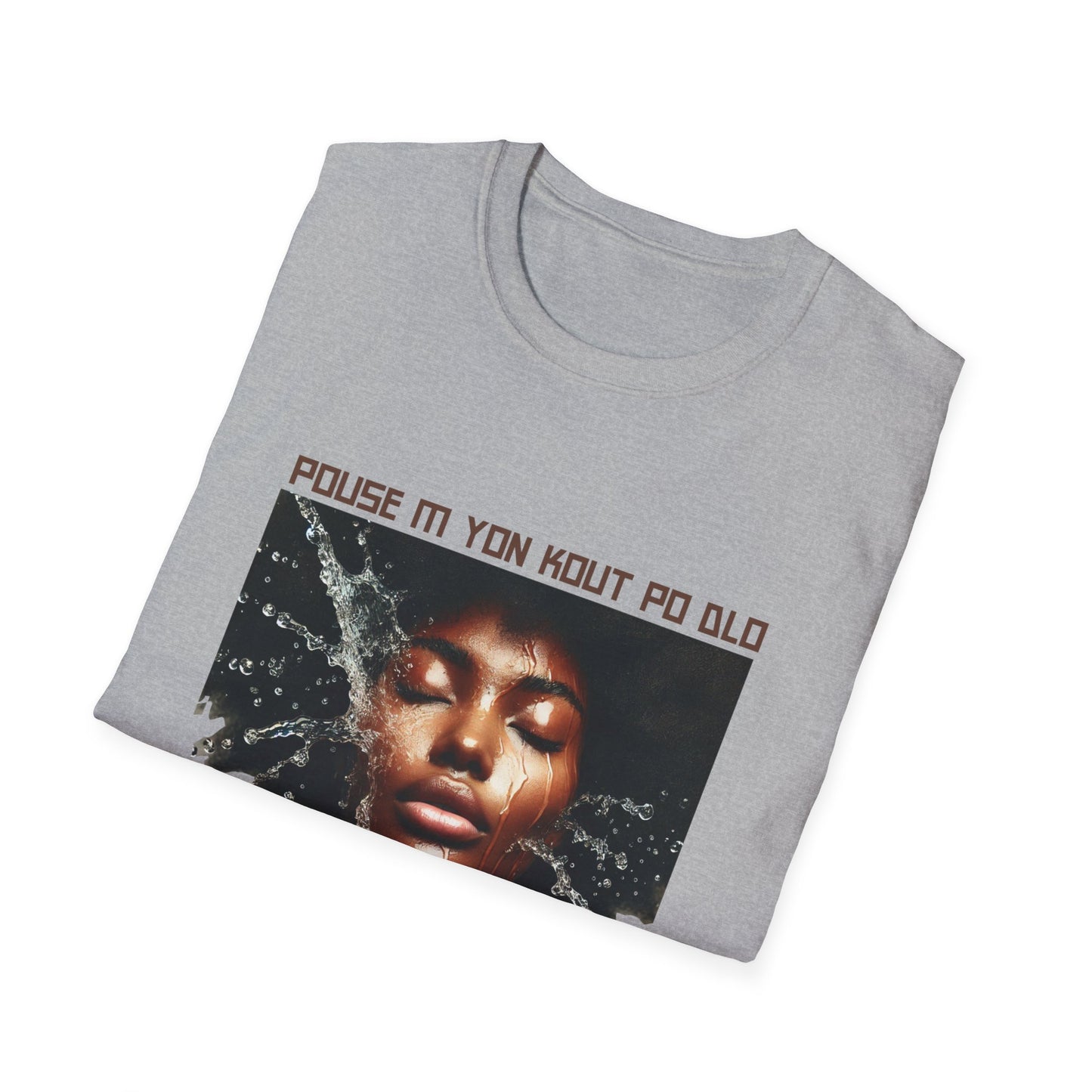 Ban Mwen yon Kout Po Dlo Model3, by Kome Senterez, Haitian TShirt, Machetoupatou