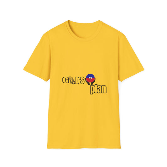 God's Plan with the Haiti Flag" t-shirts, by Mama Benie