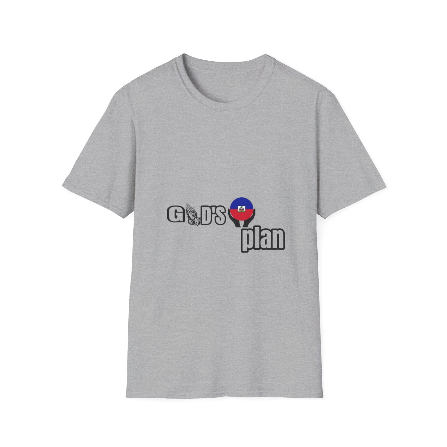 God's Plan with the Haiti Flag" t-shirts, by Mama Benie