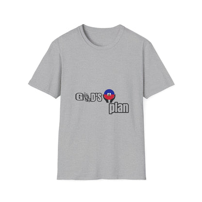 God's Plan with the Haiti Flag" t-shirts, by Mama Benie