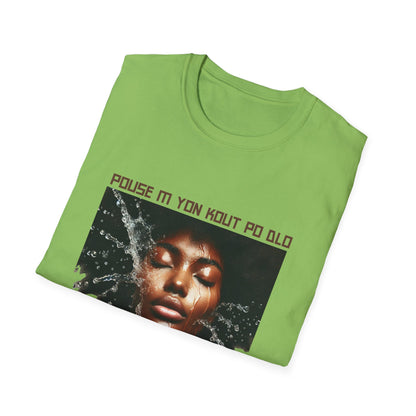 Ban Mwen yon Kout Po Dlo Model3, by Kome Senterez, Haitian TShirt, Machetoupatou