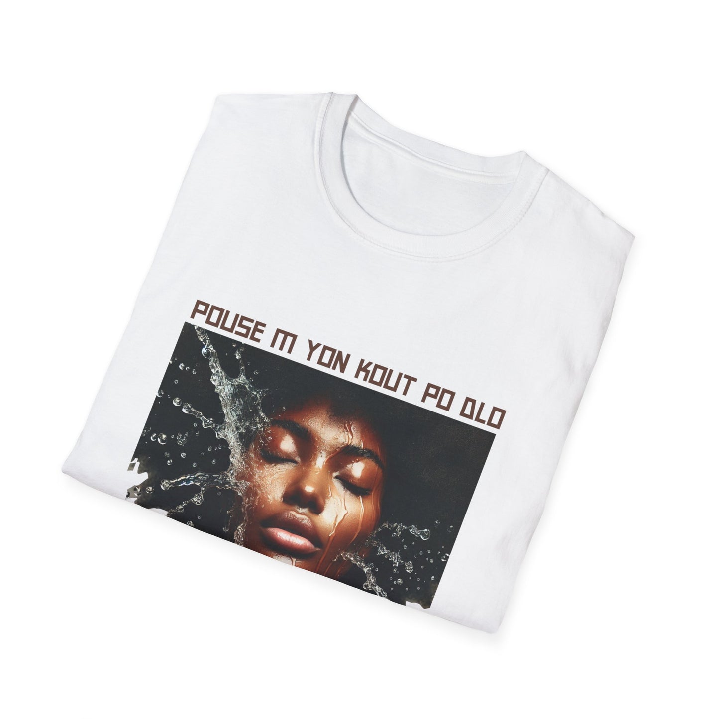 Ban Mwen yon Kout Po Dlo Model3, by Kome Senterez, Haitian TShirt, Machetoupatou