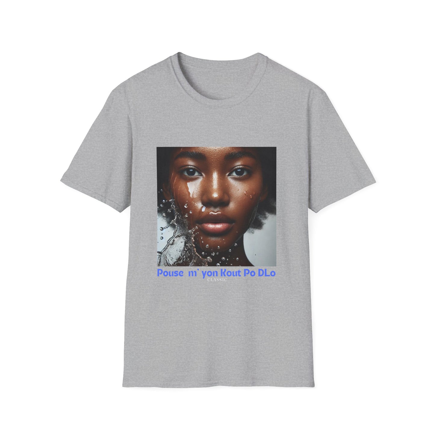 Ban Mwen yon Kout Po Dlo Model4, by Kome Senterez, Haitian TShirt, Machetoupatou