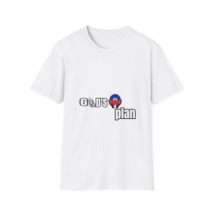 God's Plan with the Haiti Flag" t-shirts, by Mama Benie