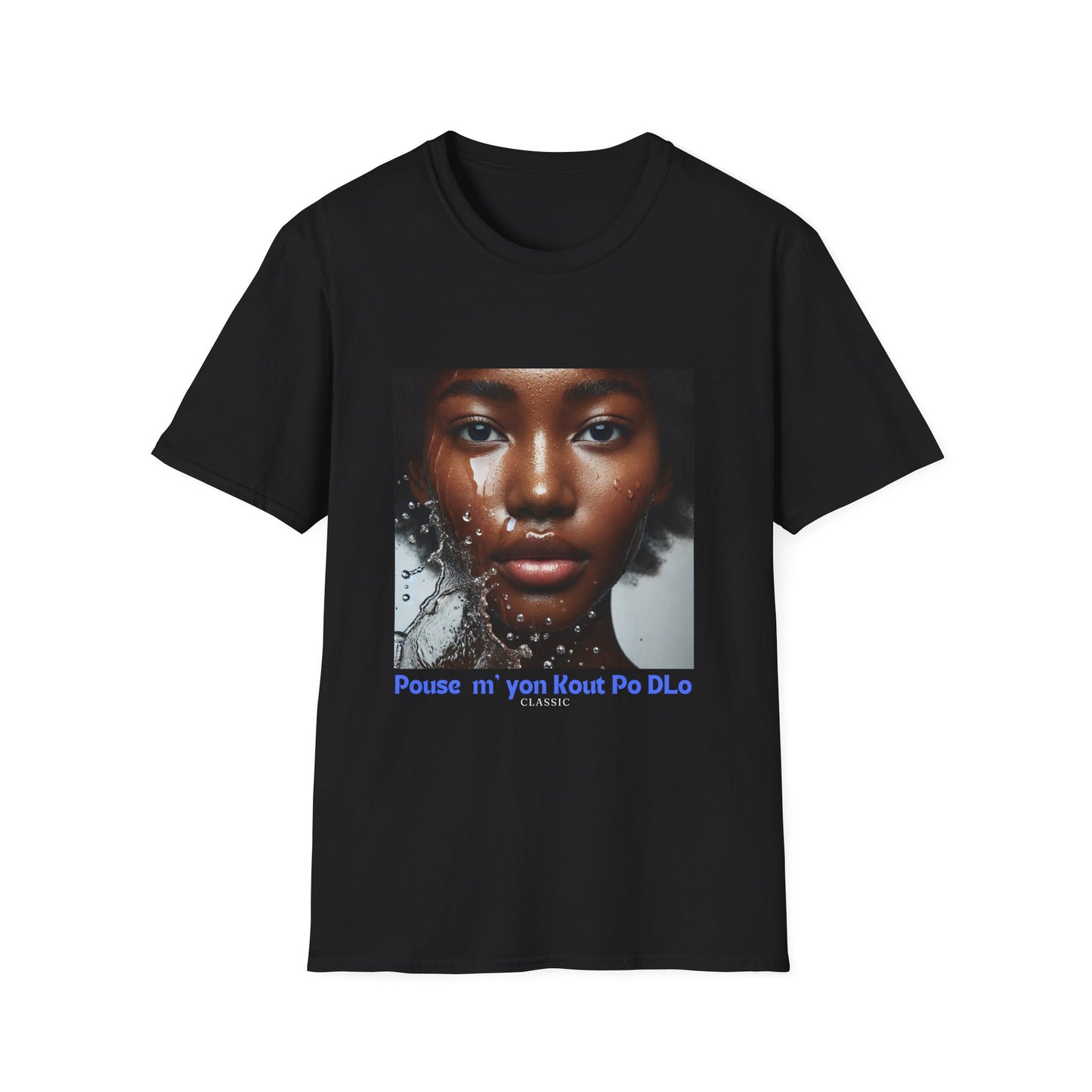 Ban Mwen yon Kout Po Dlo Model4, by Kome Senterez, Haitian TShirt, Machetoupatou