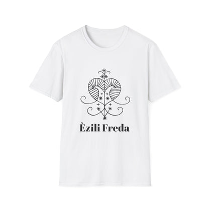 Èzili Freda Vodou Veve Unisex Tee, Haitian Vodou, Machetoupatou